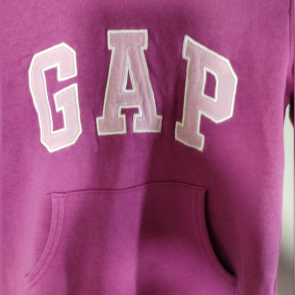 Gap lavender purple Logo pullover sweatshirt hoodie girl size  small - Picture 13 of 15